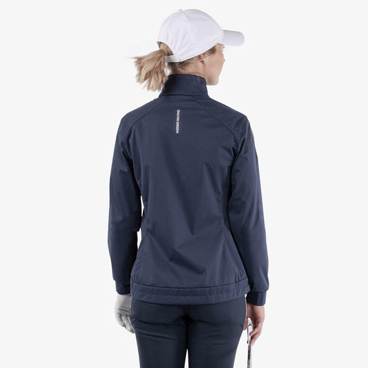 Galvin Green Women's Windproof Navy Jacket for INTERFACE-1™ Innovation with Tailored Elegance