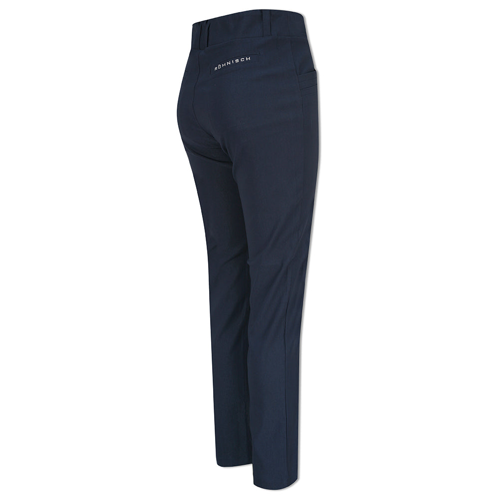 Rohnisch Ladies Slim-Fit Pull-On Navy Trousers