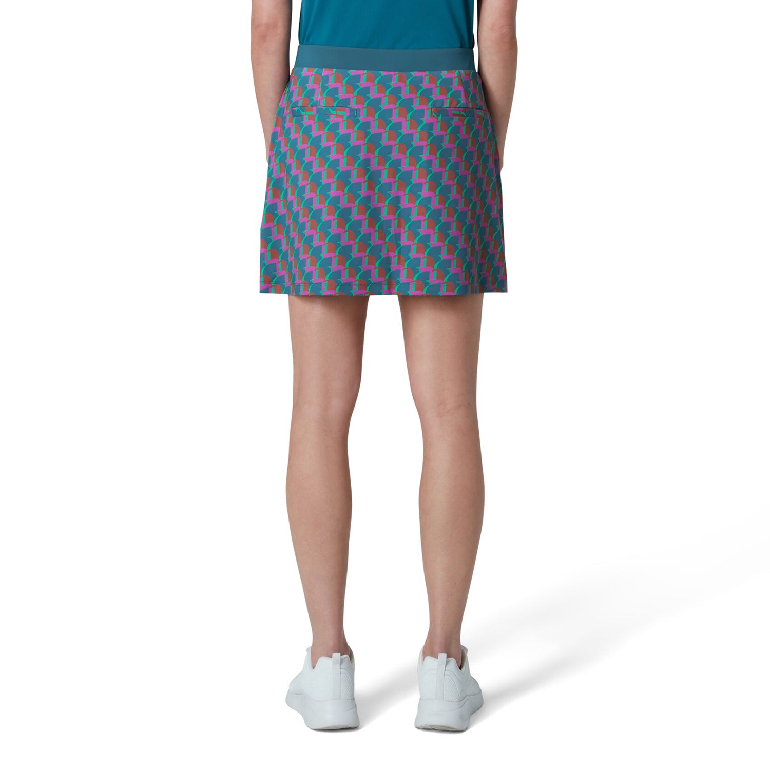 Original Penguin Ladies Pull-On Penguin Print Golf Skort