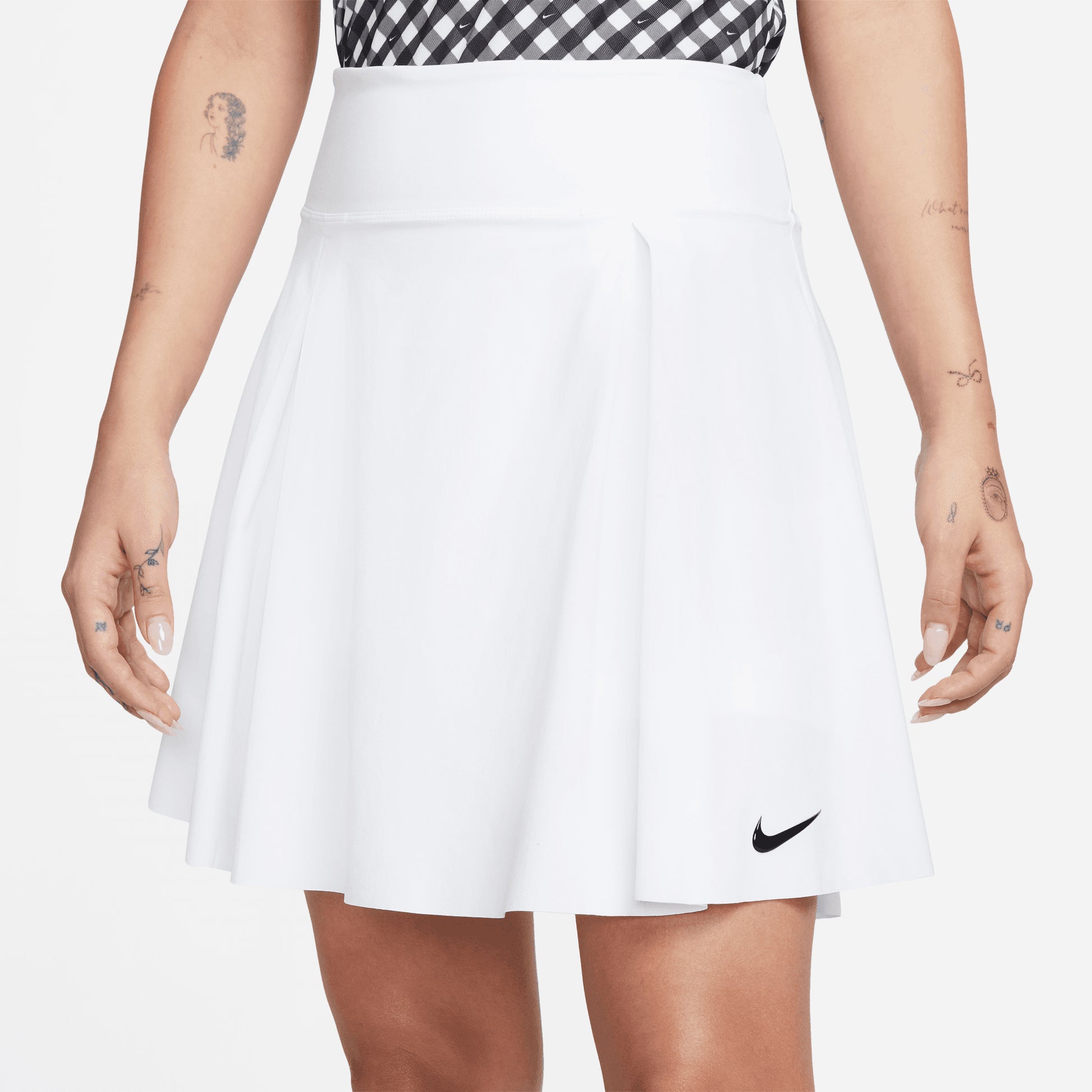 Nike Ladies White Dri-FIT Pleated Golf Skort