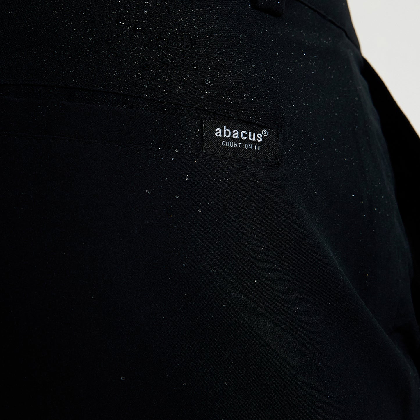 Abacus Mens Black Links Waterproof Trousers with Brushed Inner