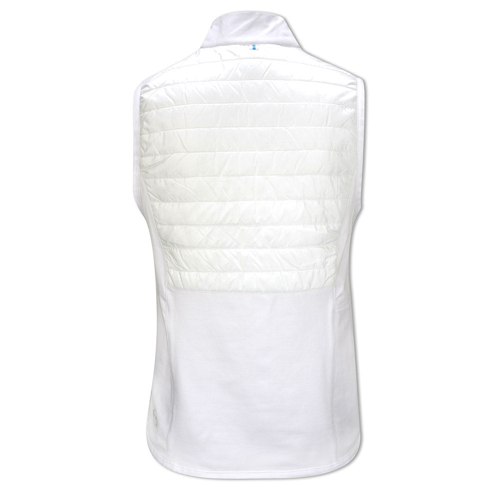 Puma Ladies Golf Quilted Gilet with Primaloft in White Glow