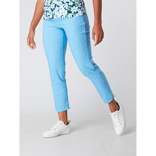 Swing Out Sister Ladies Pull-On 7/8 Trousers in Tranquil Blue