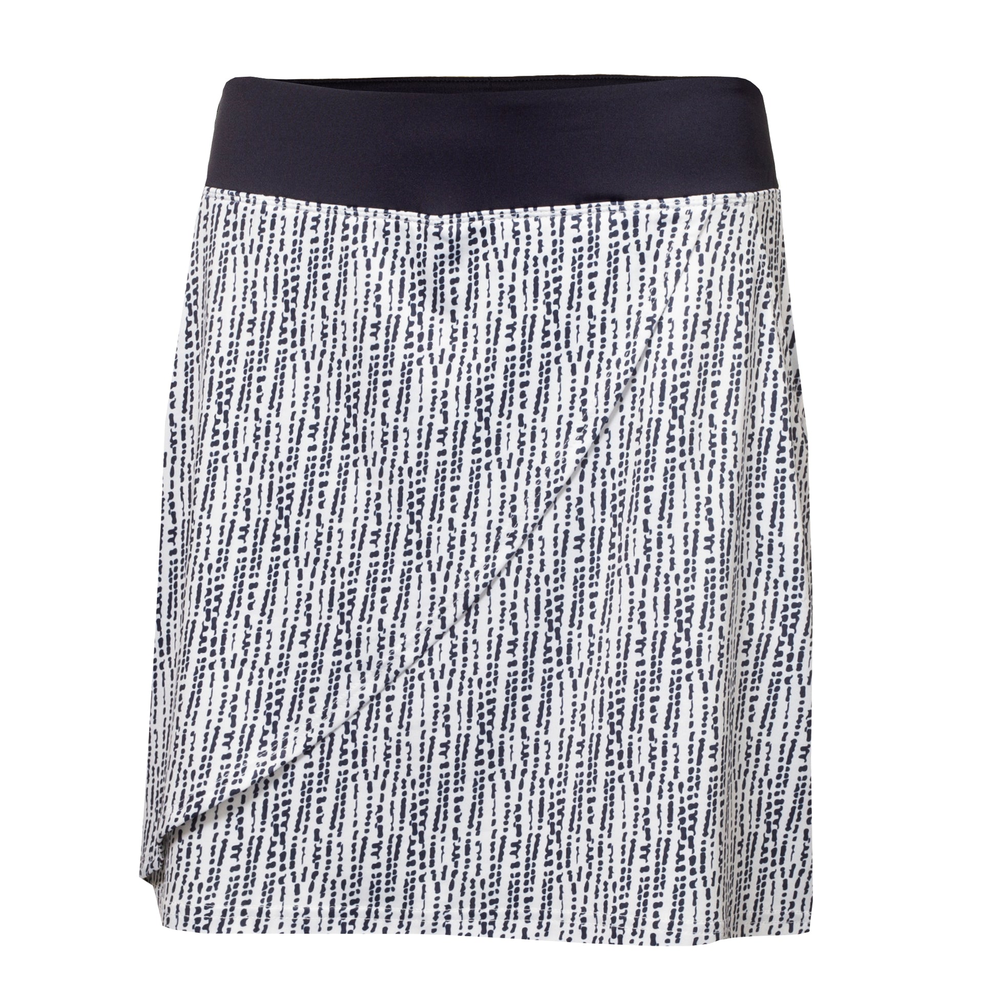 Green Lamb Ladies Pull-On Printed Skort with Faux Wrap Effect