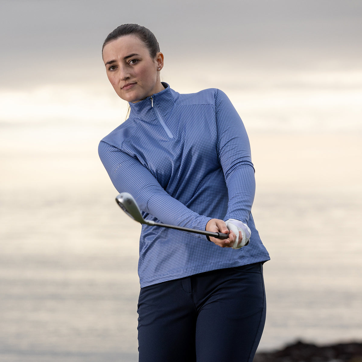 PING Ladies Printed Long-Sleeve Golf Top