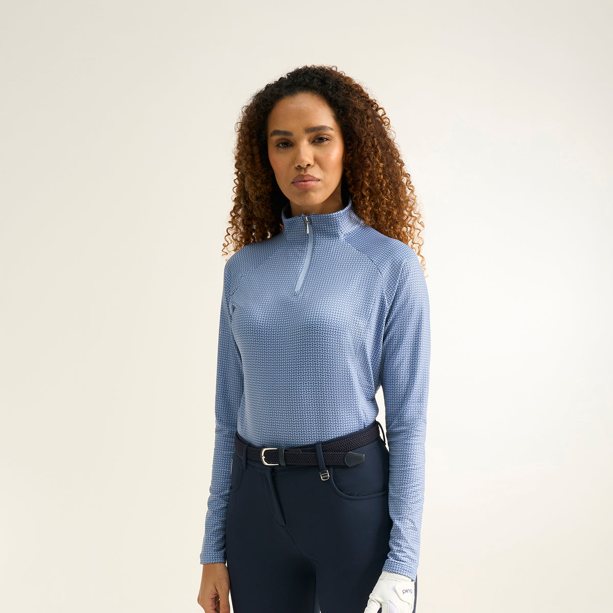 PING Ladies Printed Long-Sleeve Golf Top
