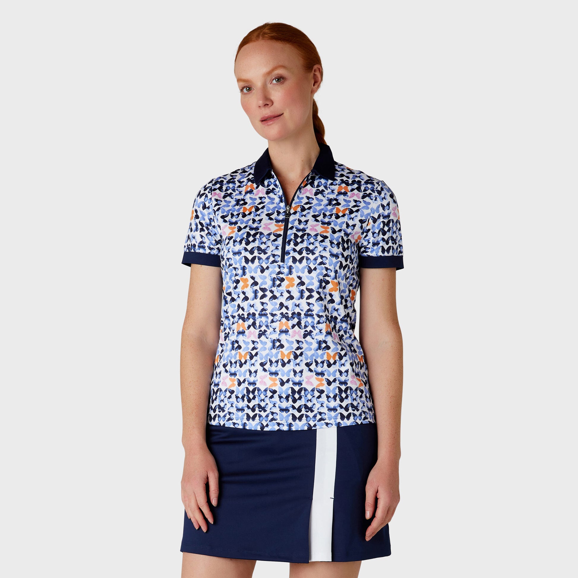 Callaway Ladies Short Sleeve Golf Polo in Metamorphosis Print