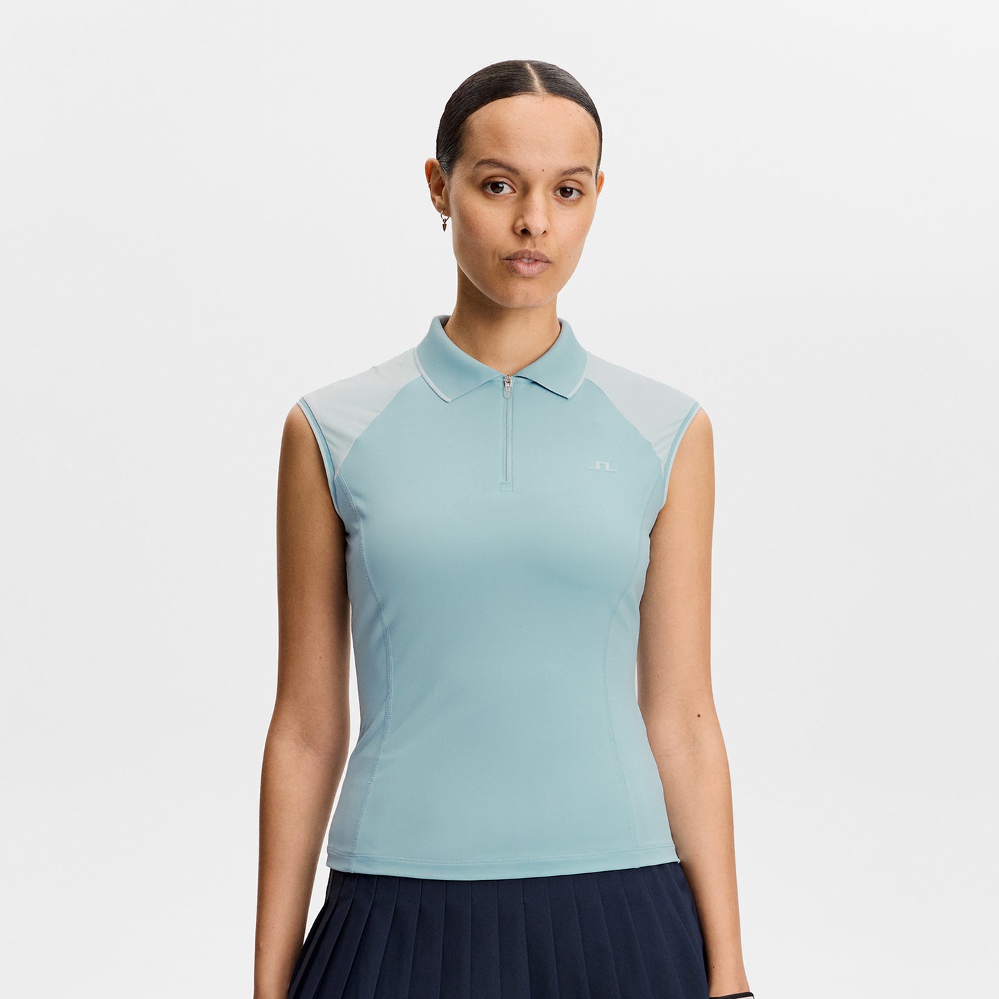 J.Lindeberg Ladies Cap Sleeve Polo for Graceful Performance, On the Course & Beyond