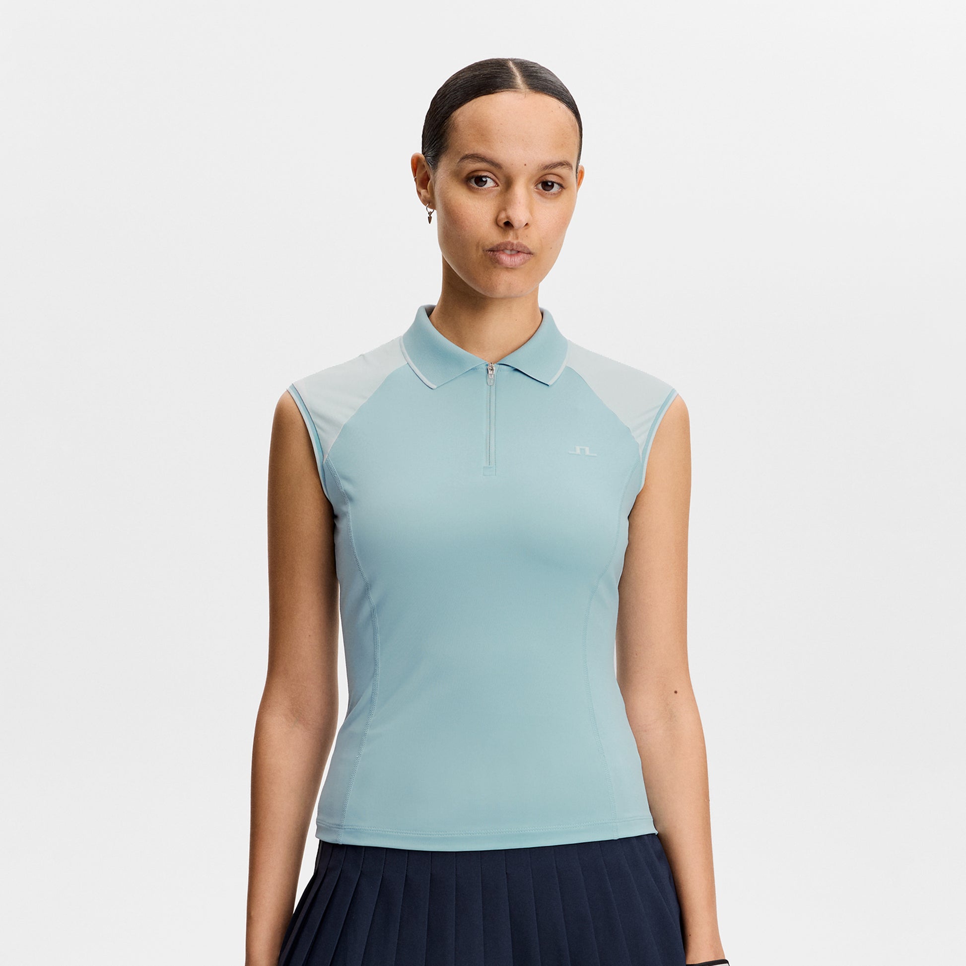 J.Lindeberg Ladies Cap Sleeve Polo for Graceful Performance, On the Course & Beyond