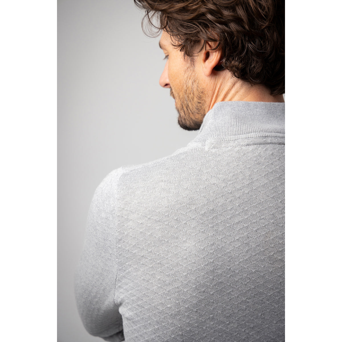 Glenmuir Mens Diamond Knit Cotton Sweater