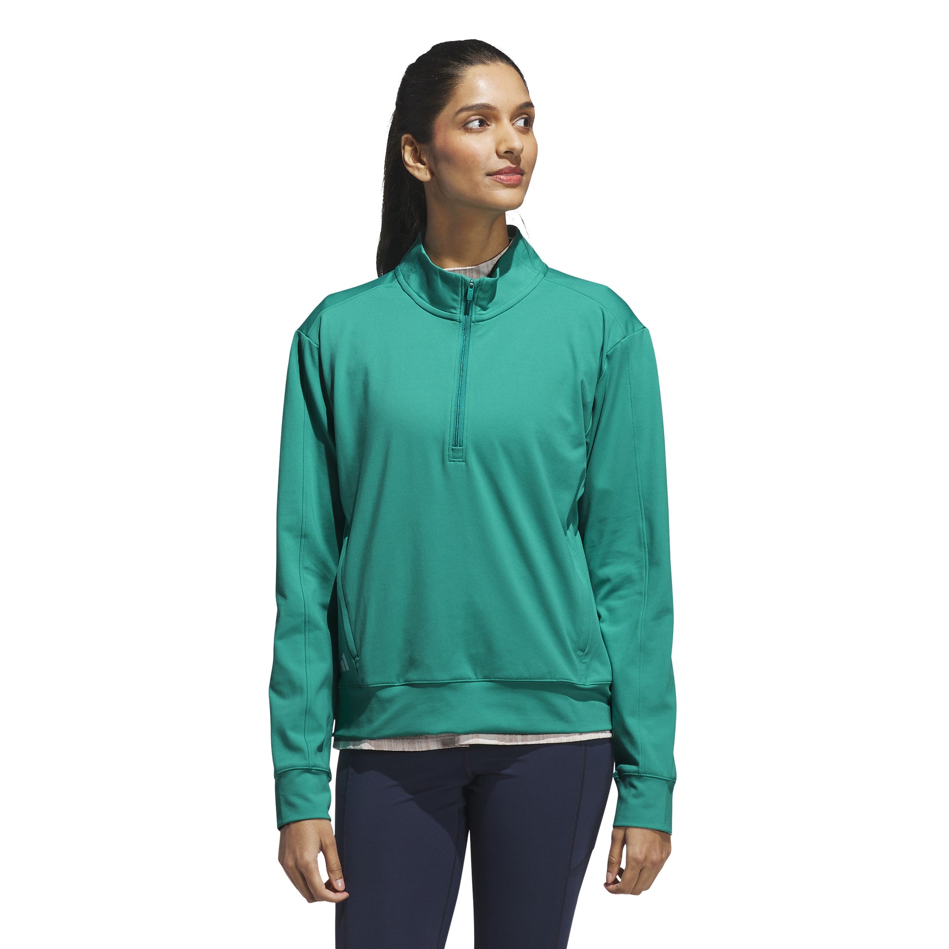 adidas Golf Women's Layering Zip-Neck Top