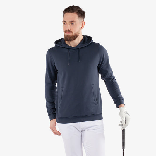 Galvin Green Mens Navy Mid-Layer with Adjustable Hood