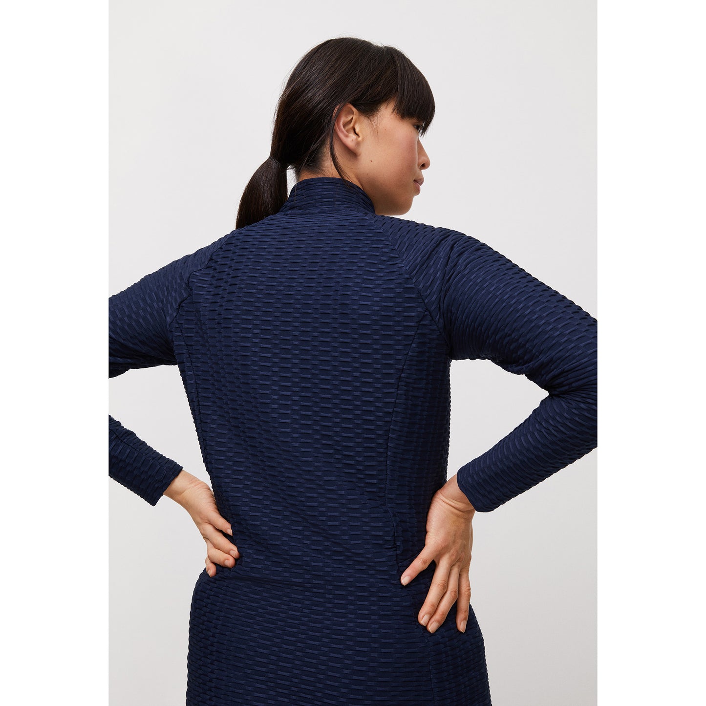 Rohnisch Ladies Textured Jersey Jacket in Navy