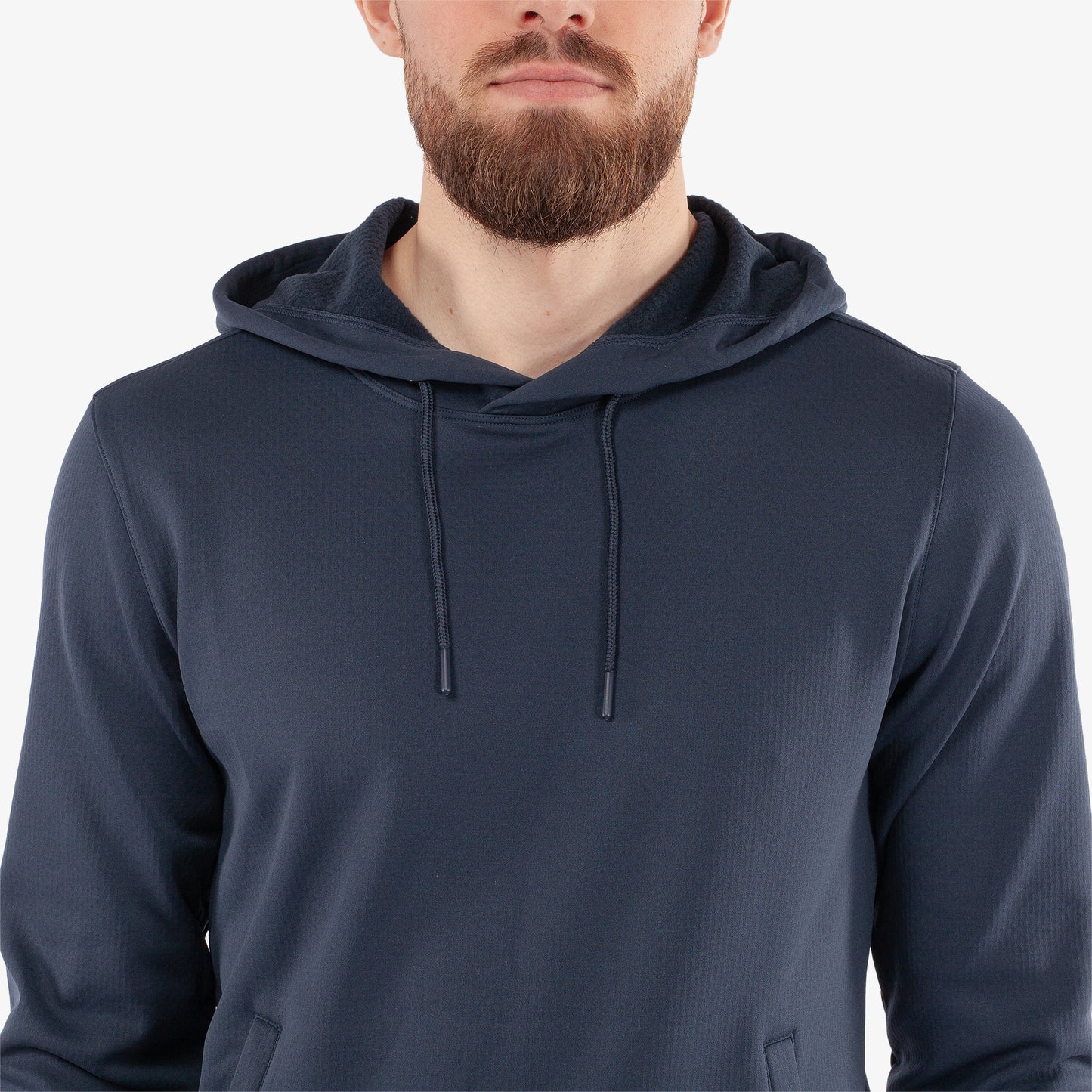 Galvin Green Mens Navy Mid-Layer with Adjustable Hood