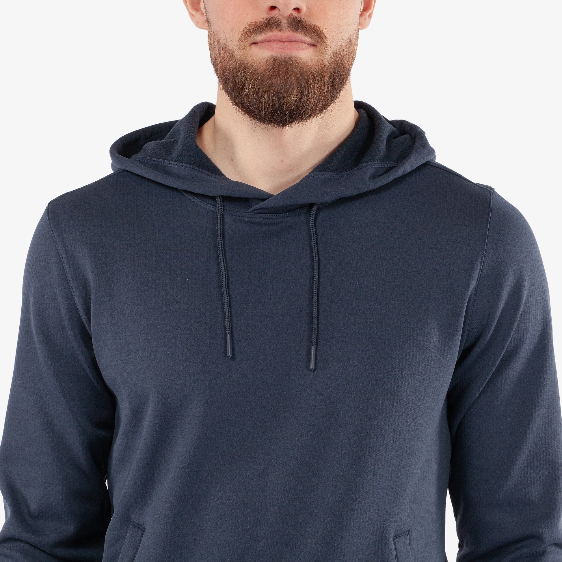 Galvin Green Mens Navy Mid-Layer with Adjustable Hood