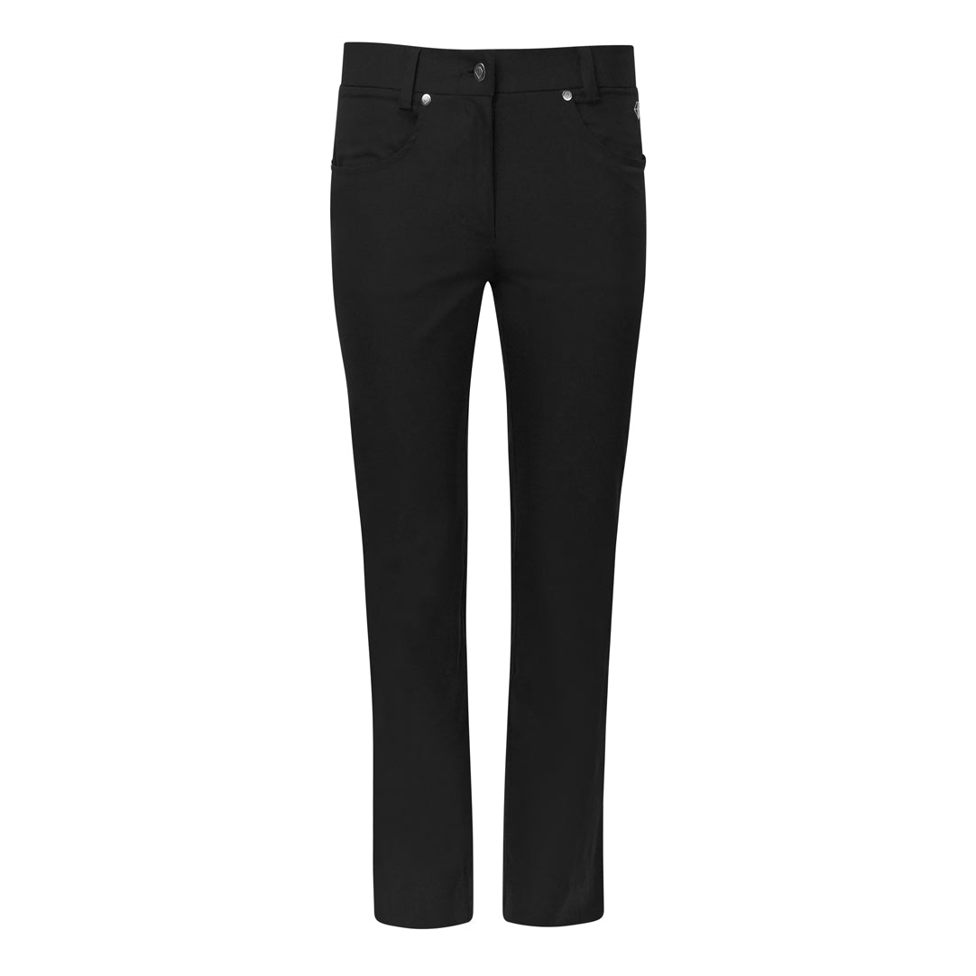 Pure Ladies Lined Thermal Golf Trouser in Black