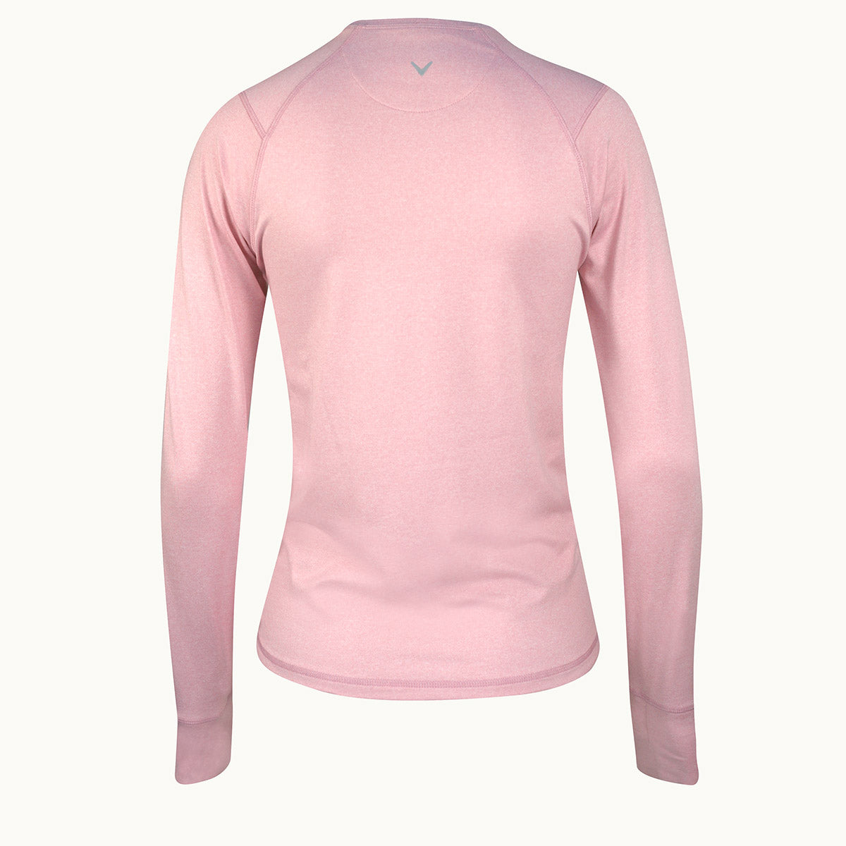 Callaway Ladies Long Sleeve Crew Neck Base Layer in Pink Nectar Heather