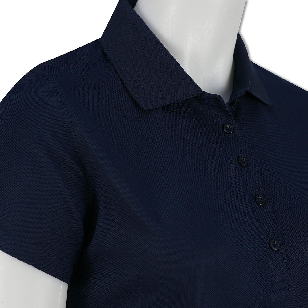 Glenmuir Ladies Short Sleeve Pique Polo with Stretch & UPF50+ in Navy