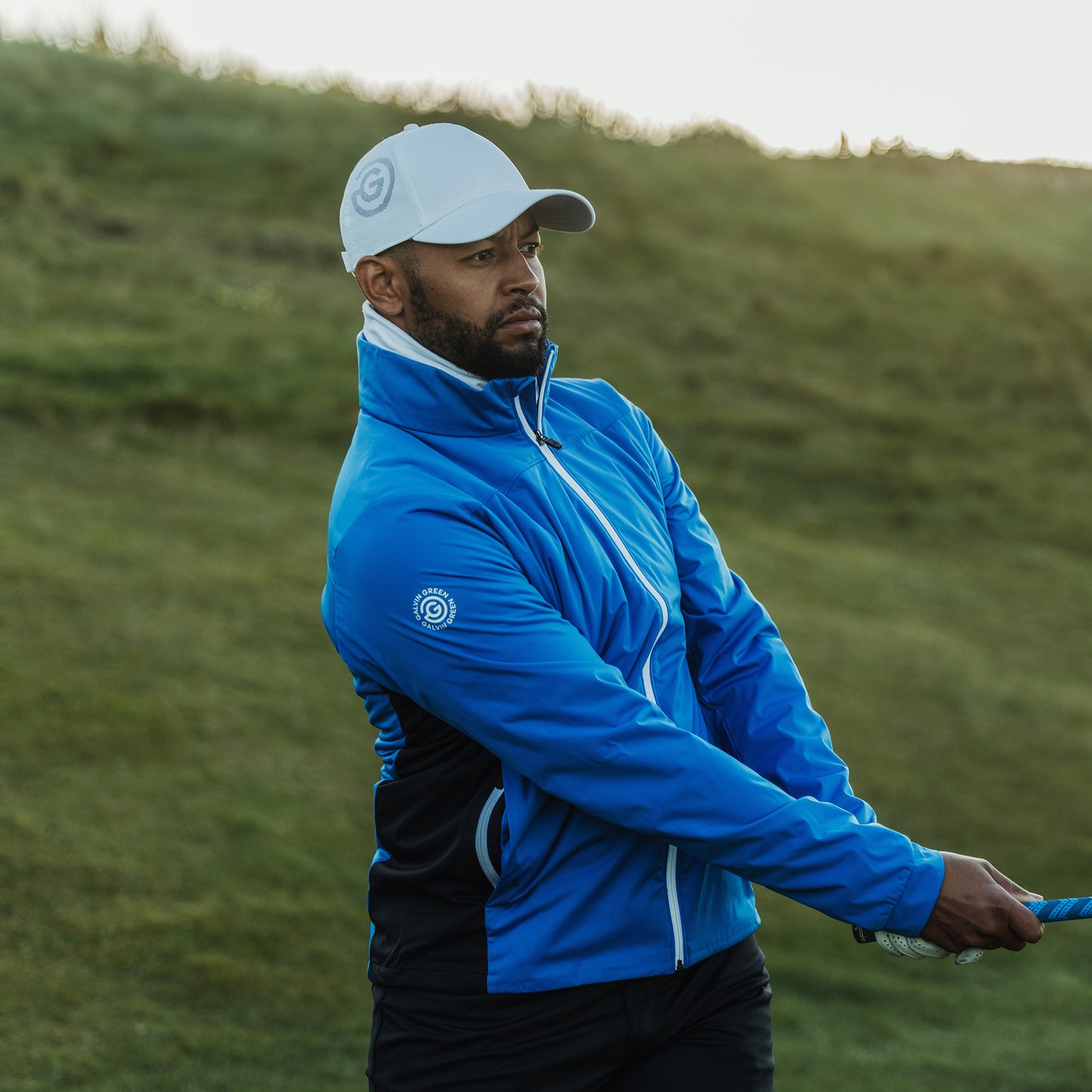Galvin Green Mens Windproof Jacket with Contrast Detailing and Water Repellent Finish
