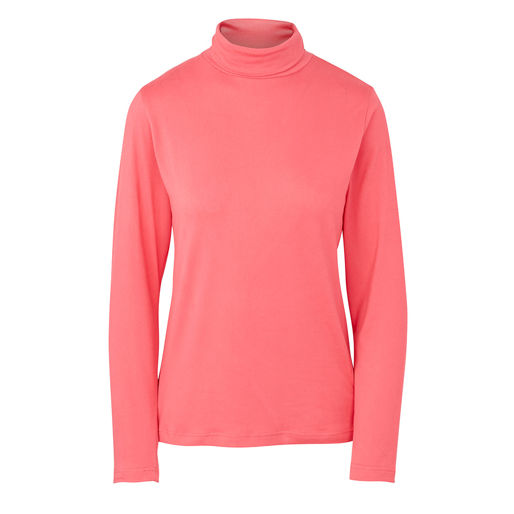 Swing Out Sister Ladies Long Sleeve Roll Neck in Hot Pink - XL Only Left