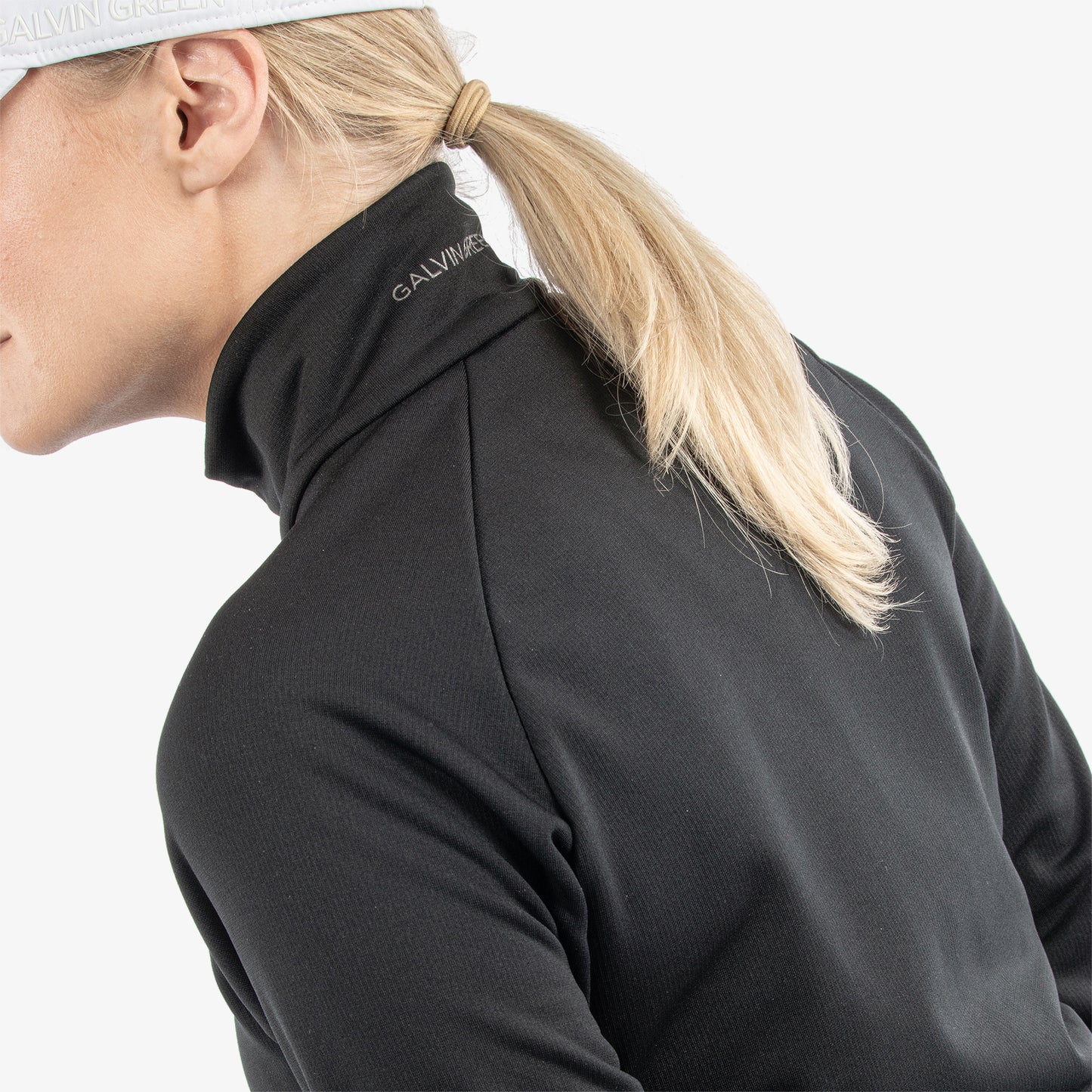 Galvin Green Ladies INSULA Zip-Neck Top in Black