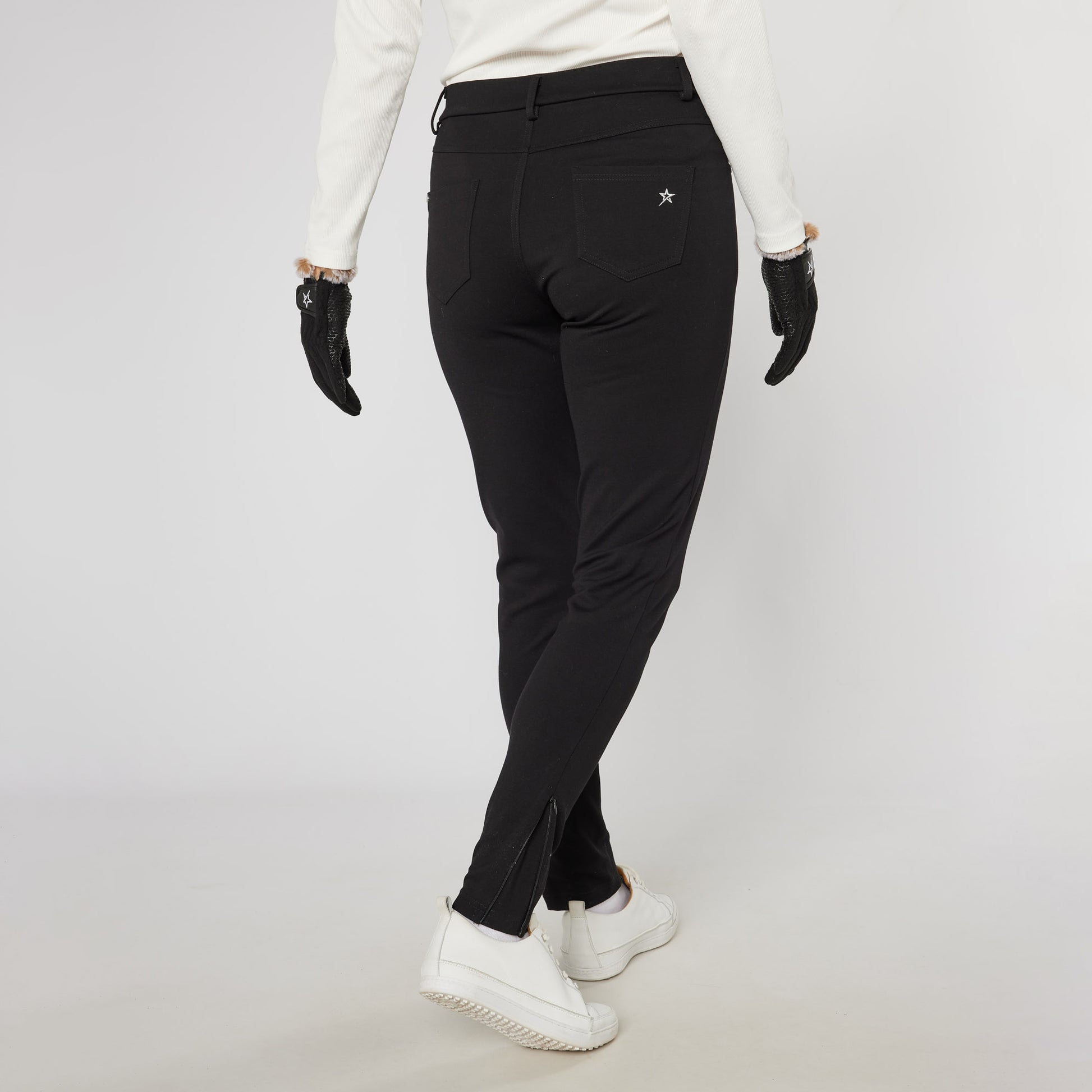 Swing Out Sister Ladies Tanya Fashion Trousers in Pitch Black