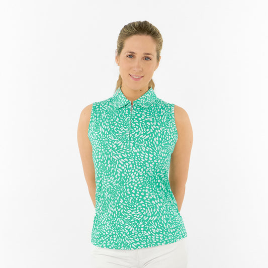 Pure Golf Ladies Sleeveless Polo – Striking Style Meets Breathable Comfort