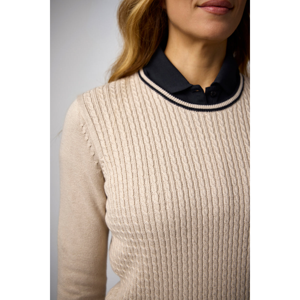 Glenmuir Ladies Merino Blend Sweater for Luxurious Softness & Effortless Performance