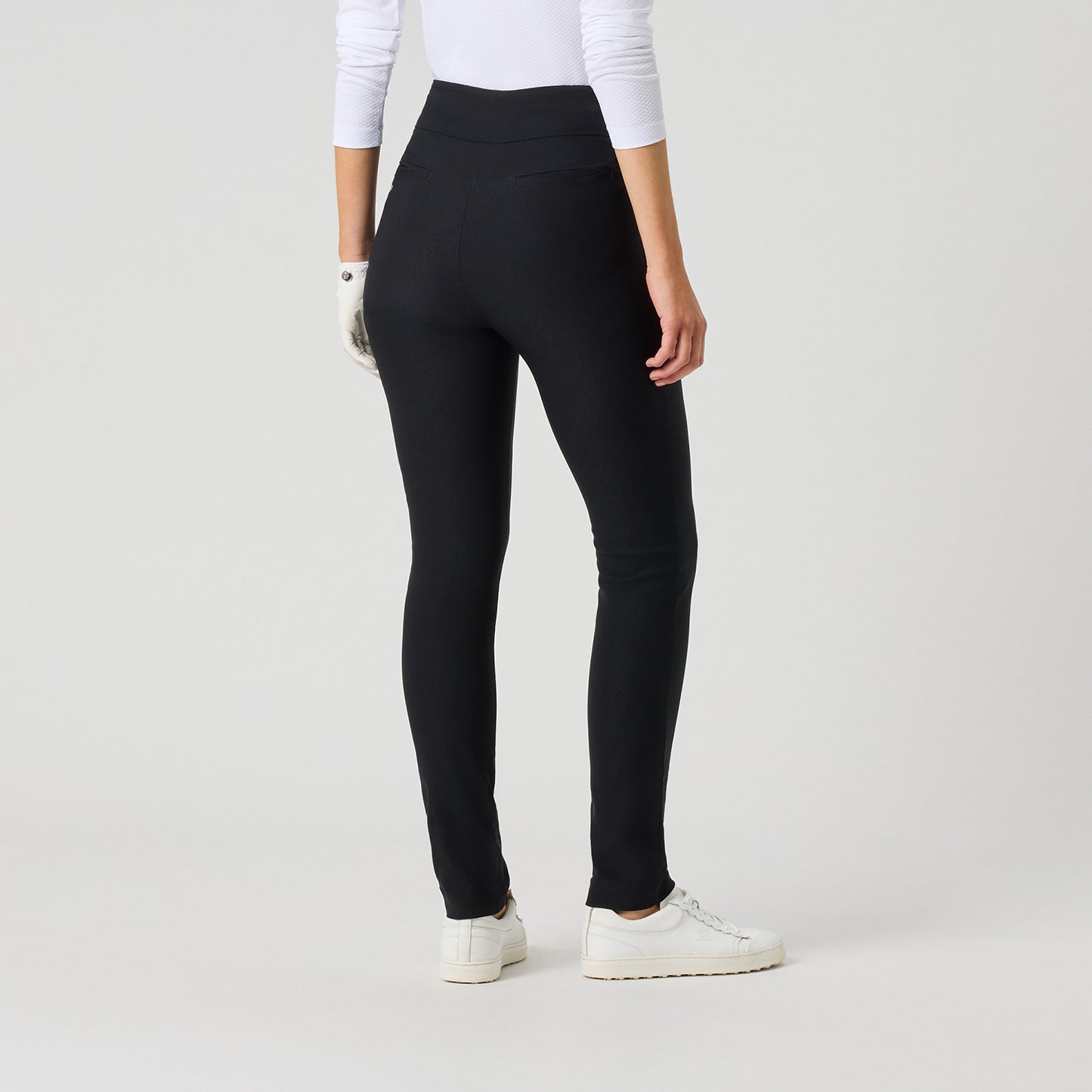 Daily Sports Ladies Pull-On Black High Waist Golf Trousers