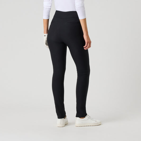 Daily Sports Ladies Black High Waist Golf Trousers - A Sleek Silhouette, Designed to Perform