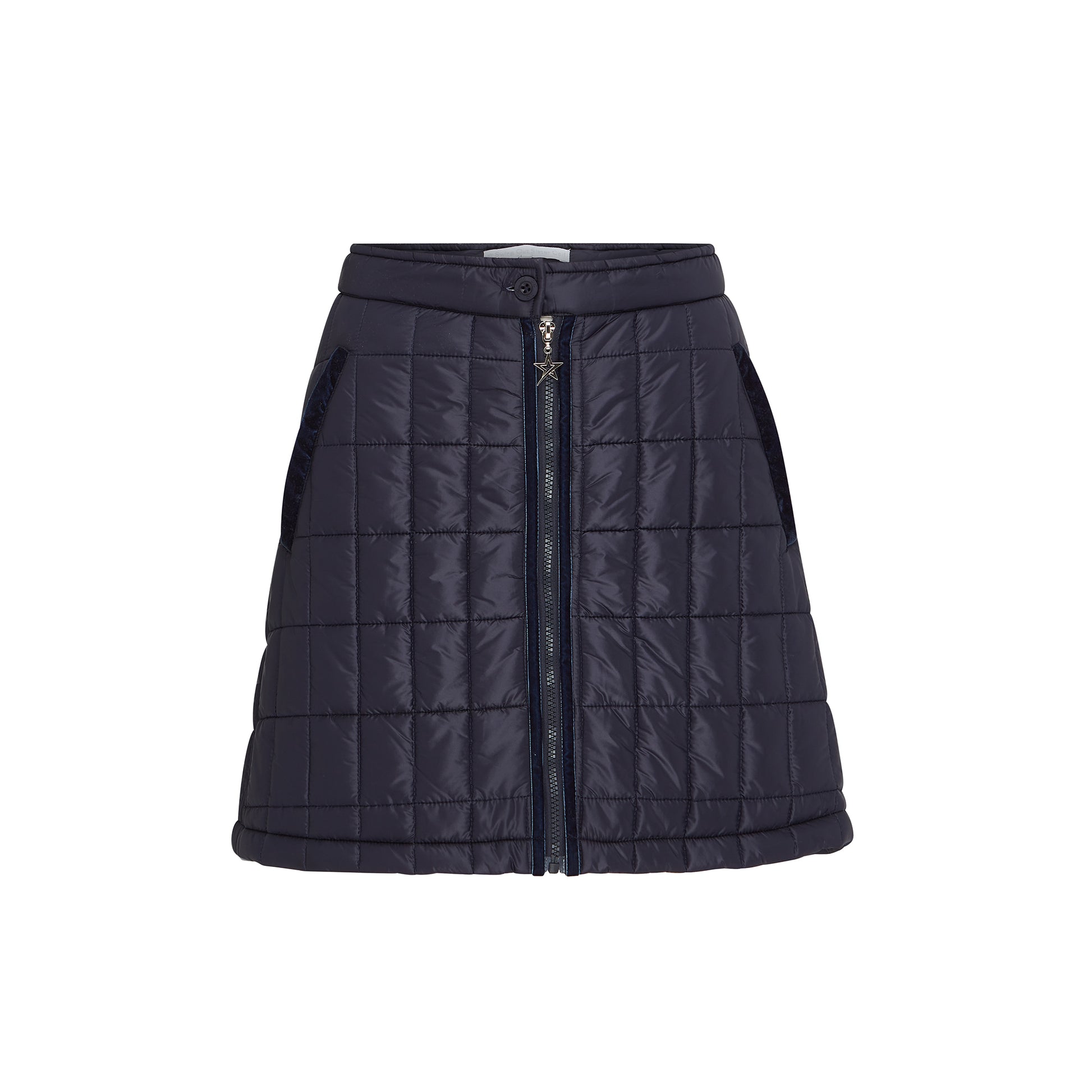 Swing Out Sister Ladies Padded Winter Skirt in Navy