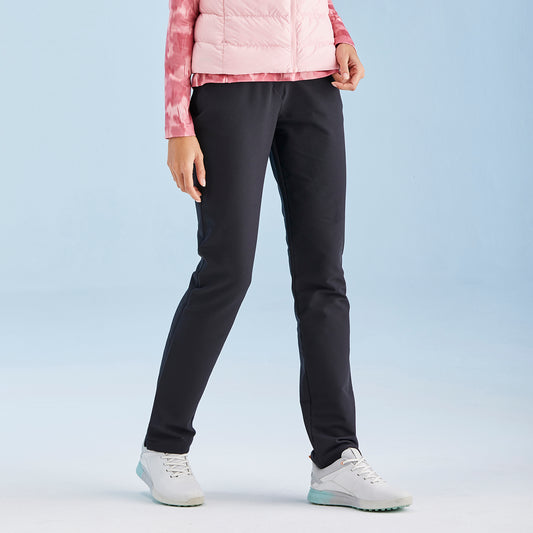 PING Ladies Black Thermal Golf Trousers with Water-Resistant Finish