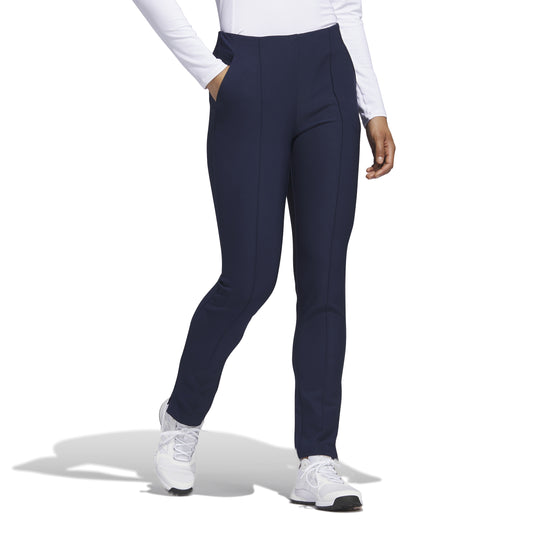 adidas Ladies Pintuck Pull-On Trousers in Collegiate Navy