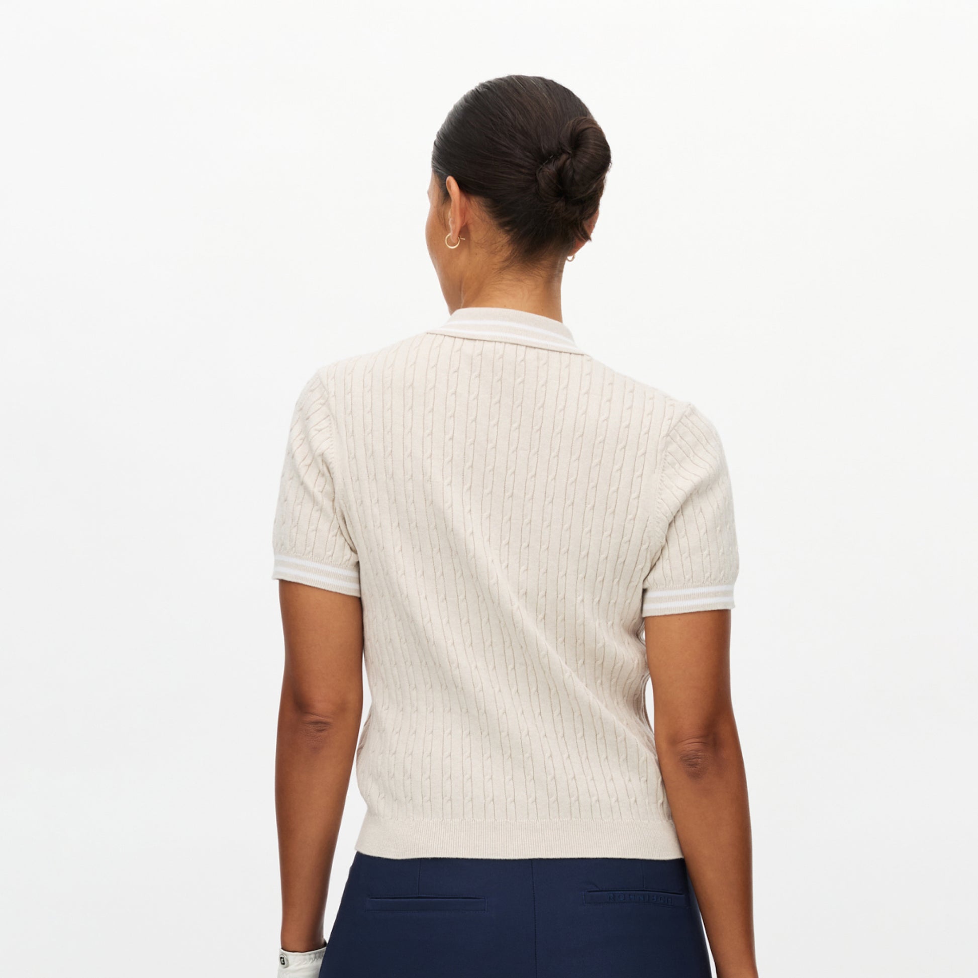 Rohnisch Ladies Knitted Polo for Luxurious Cotton-Rich Comfort & Timeless Fairway Style