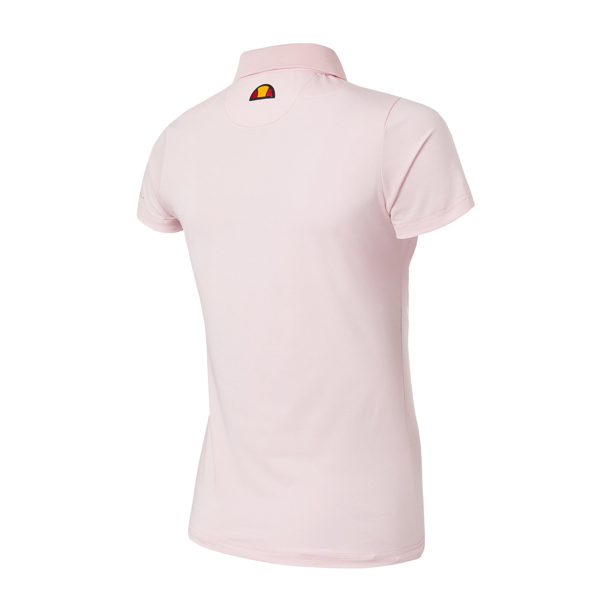 Ellesse Women's Short Sleeve Polo in Light Pink with Zip-Neck