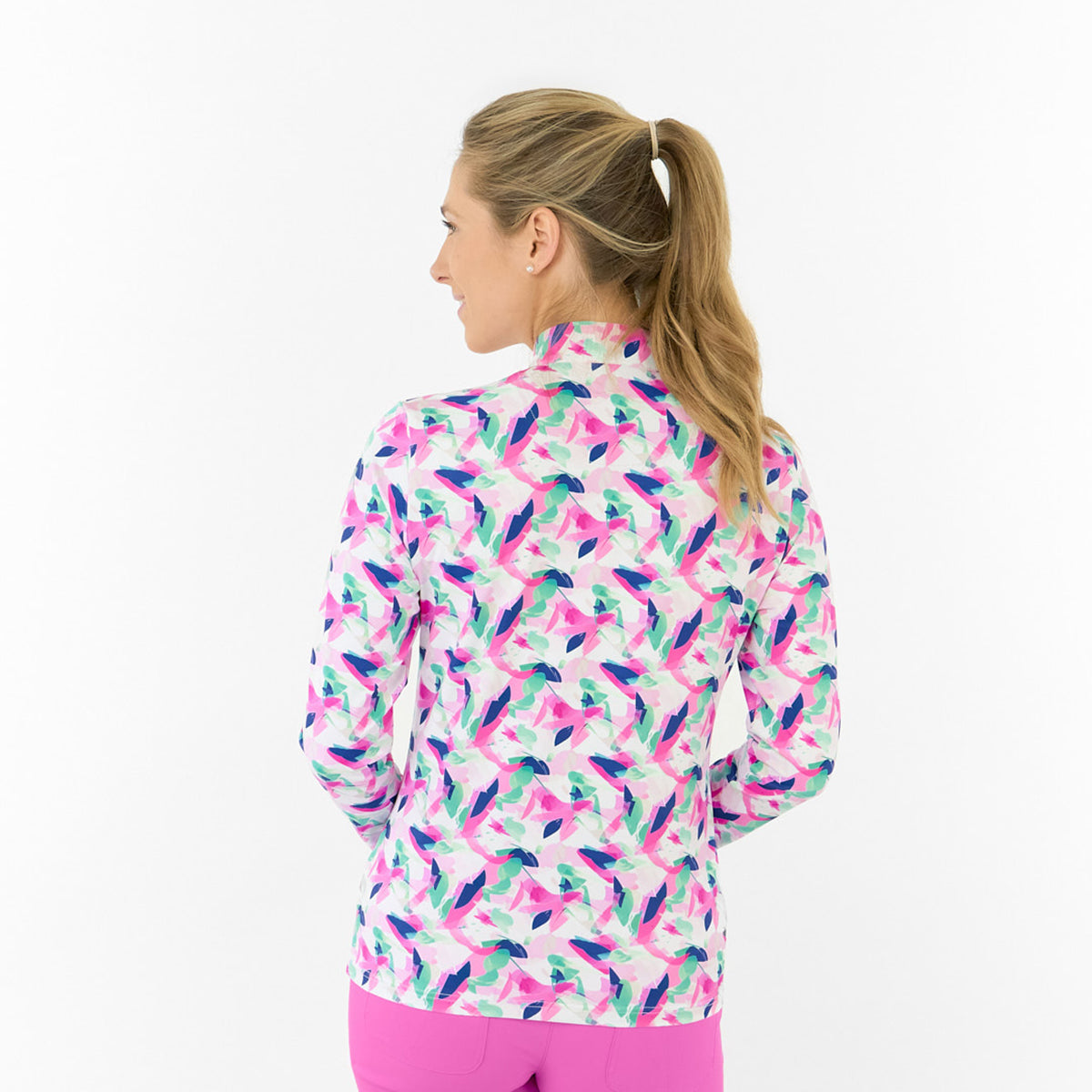 Pure Ladies Long Sleeve Top in Bold Abstract Print for Effortless Style & All-Day Comfort