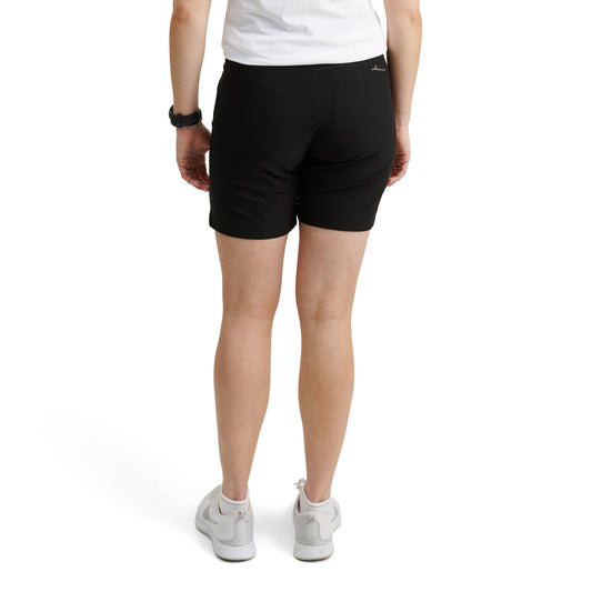 Abacus Ladies Golf Shorts in Black – Breathable Moisture-Wicking Stretch Fit
