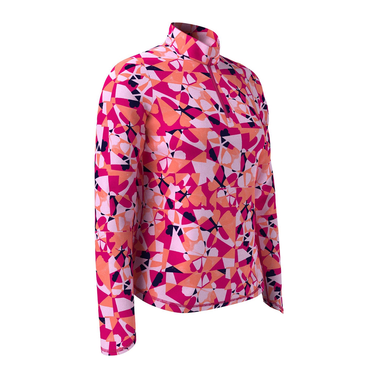 Callaway Ladies Geometric Floral Long Sleeve Golf Top