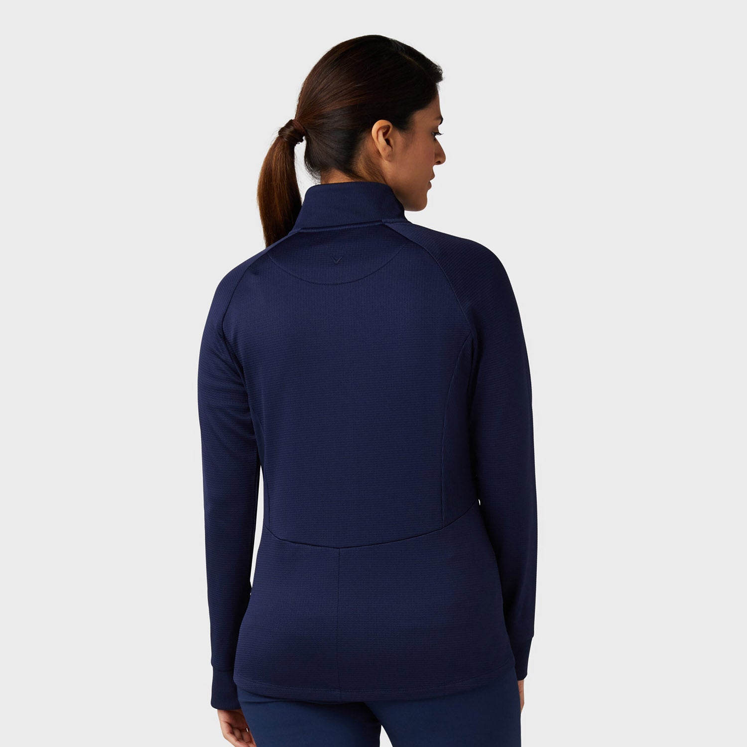 Callaway Ladies Thermal Jersey Knit Golf Jacket in Navy