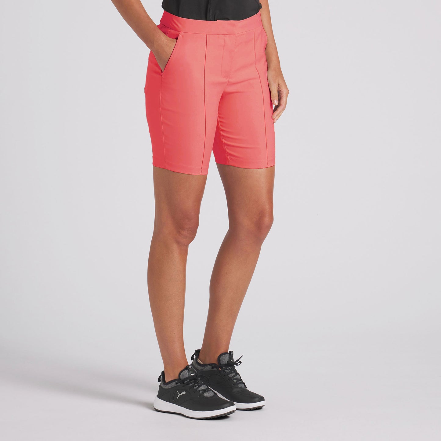 Puma Golf Ladies Slim Fit Shorts with Pintuck Seam