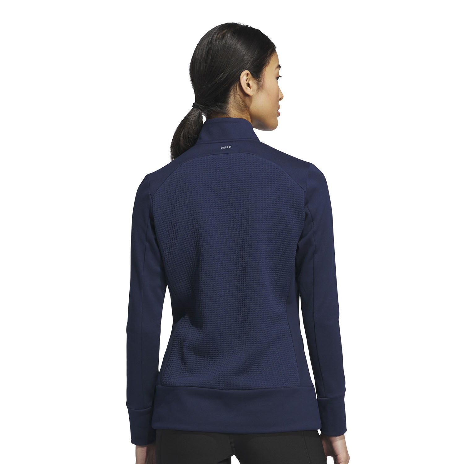 adidas Golf Ladies Navy Jacket with Textured Panels