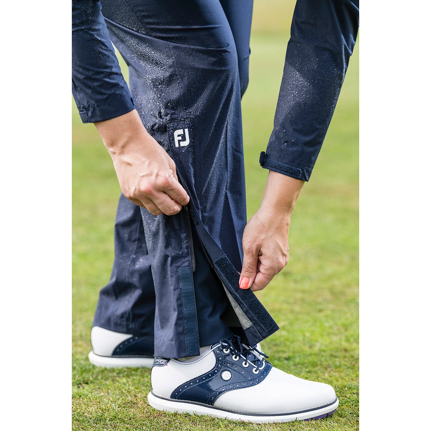 FootJoy Ladies Waterproof Trousers in Navy with 3 Year Warranty