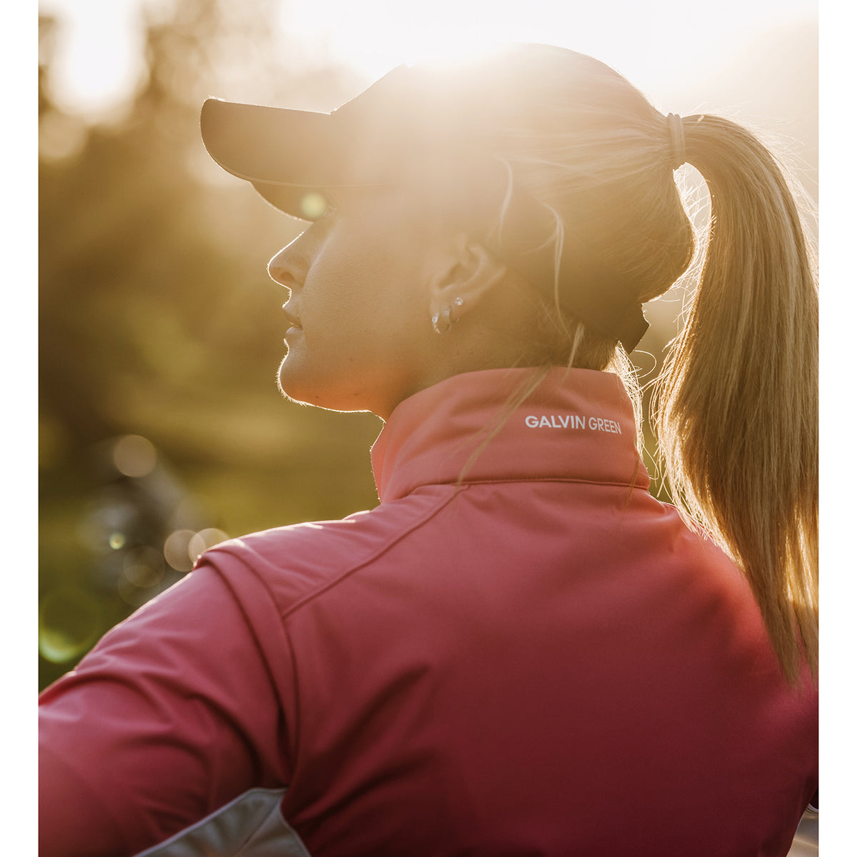 Galvin Green Women's Windproof Navy Jacket for INTERFACE-1™ Innovation with Tailored Elegance