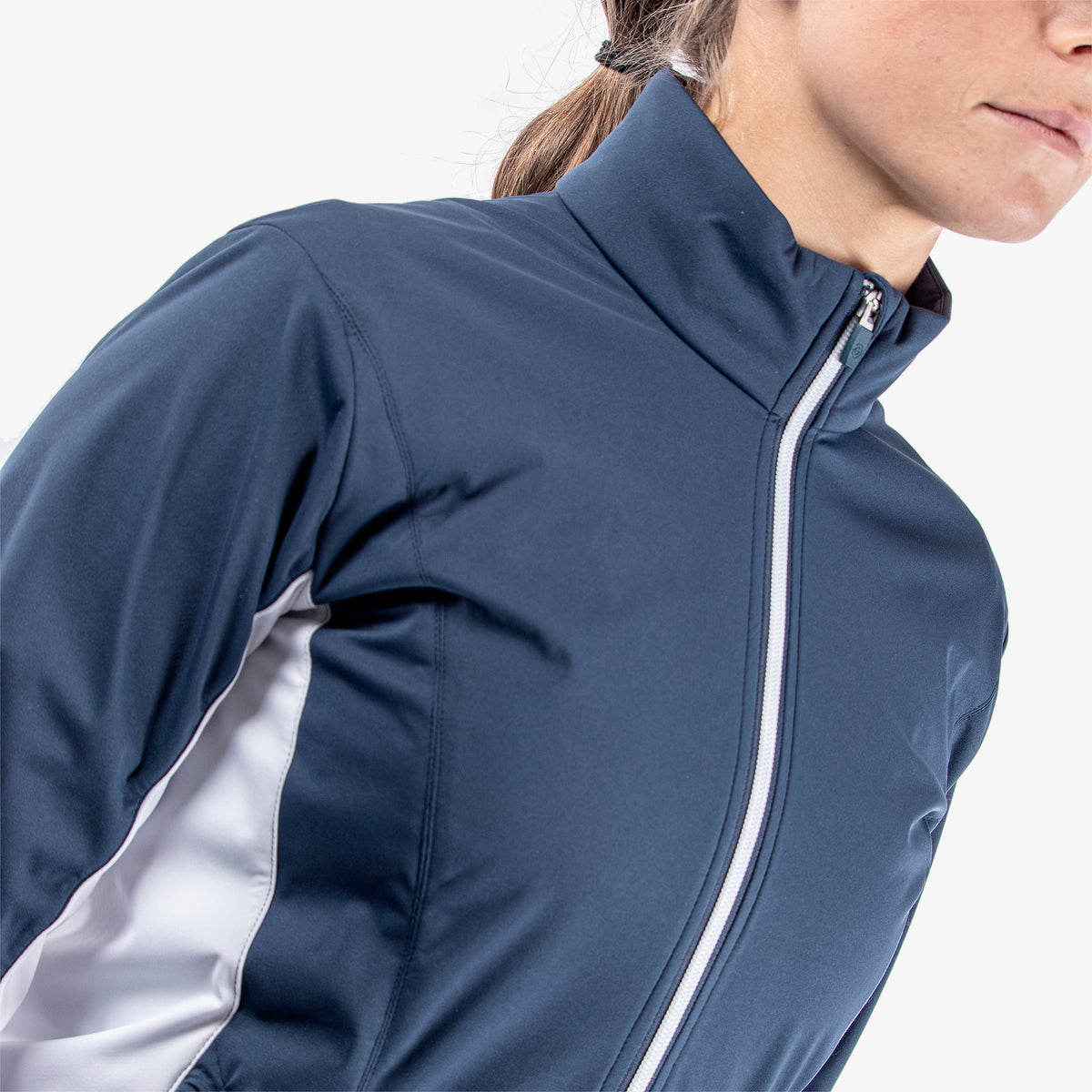 Galvin Green Women's Windproof Navy Jacket for INTERFACE-1™ Innovation with Tailored Elegance