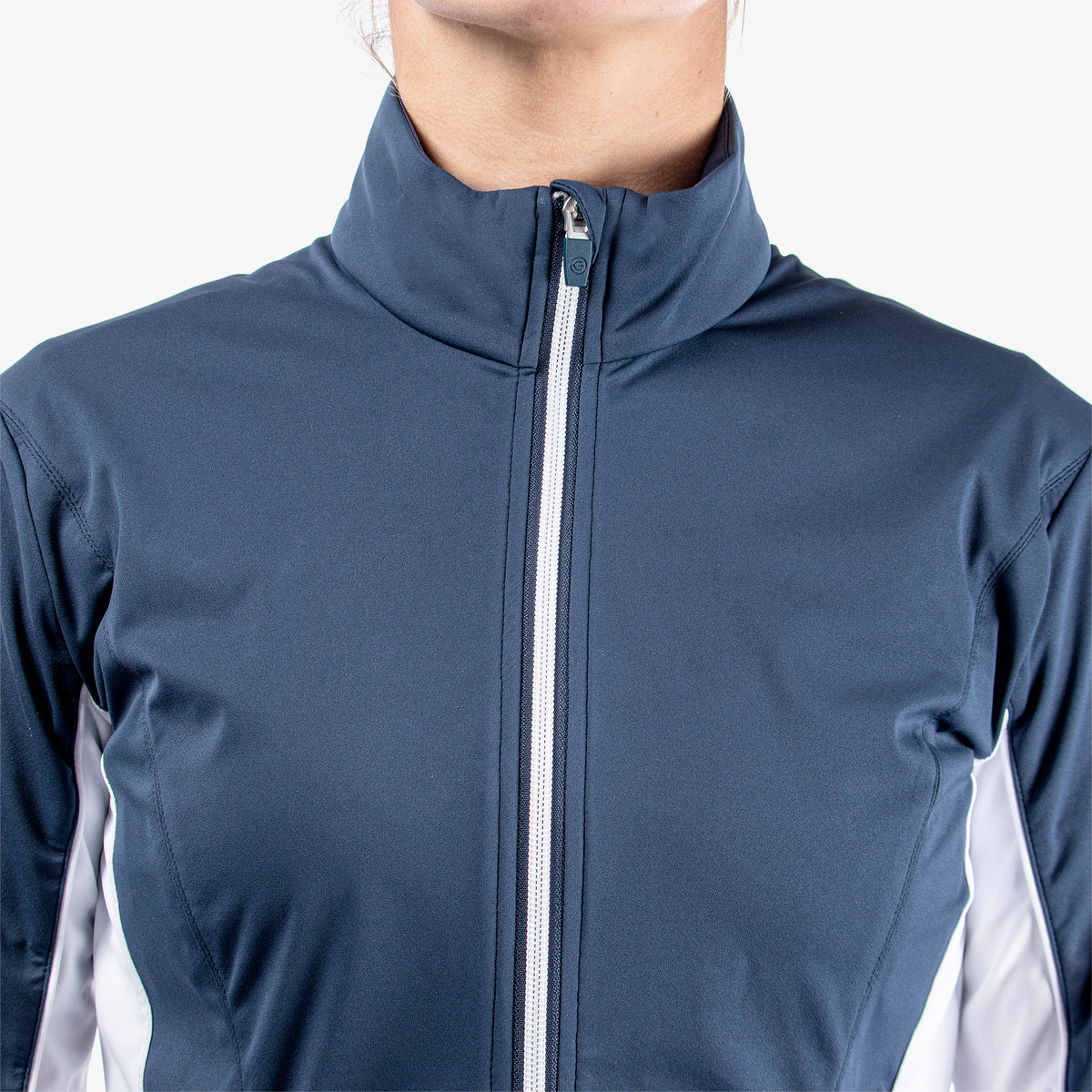 Galvin Green Women's Windproof Navy Jacket for INTERFACE-1™ Innovation with Tailored Elegance