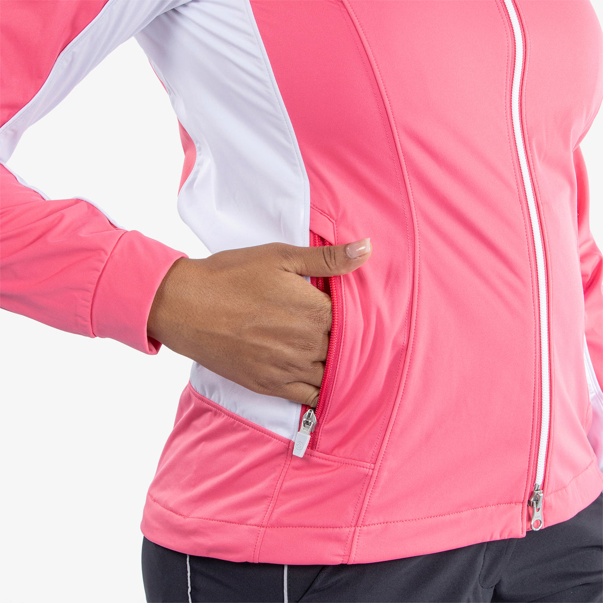 Galvin Green Women's Windproof Navy Jacket for INTERFACE-1™ Innovation with Tailored Elegance