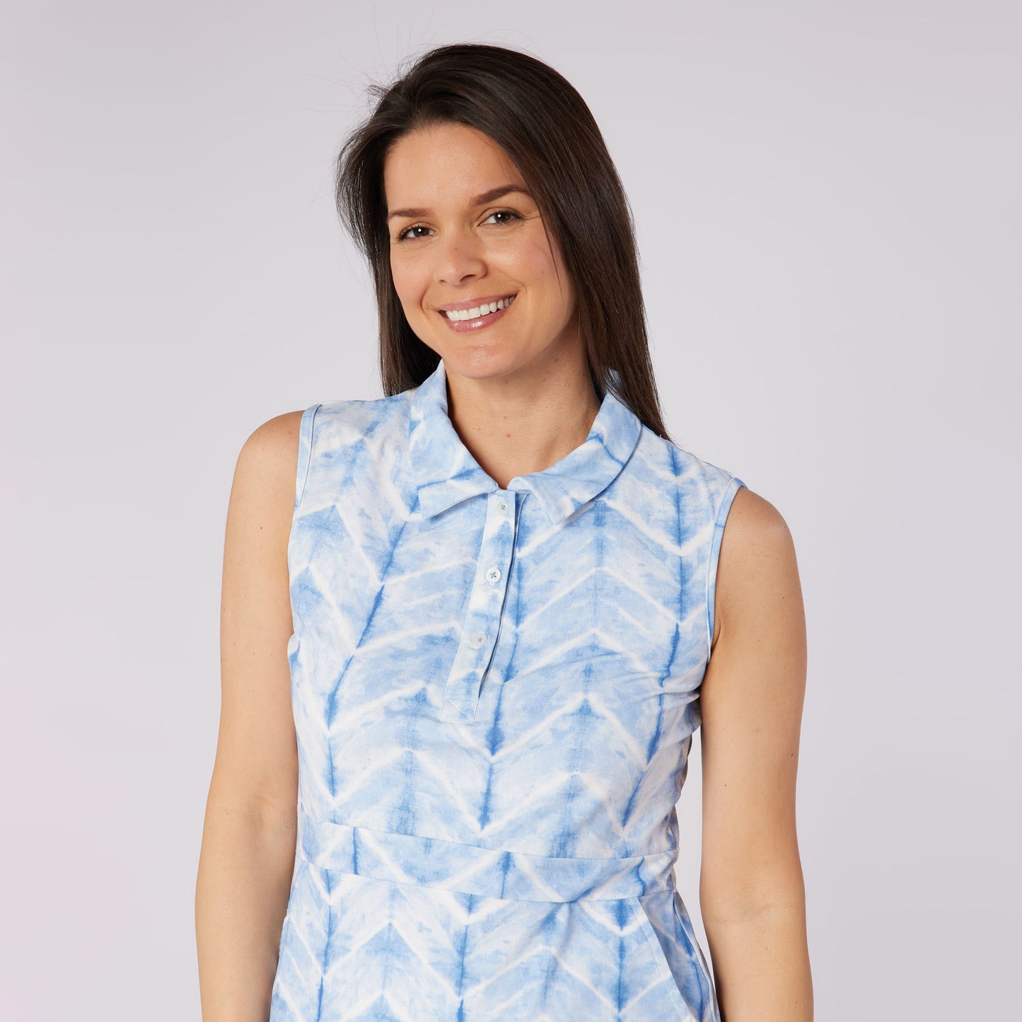 Swing Out Sister Ladies Sleeveless Gentle A-Line Golf Dress for Effortless Style from Fairway to Clubhouse