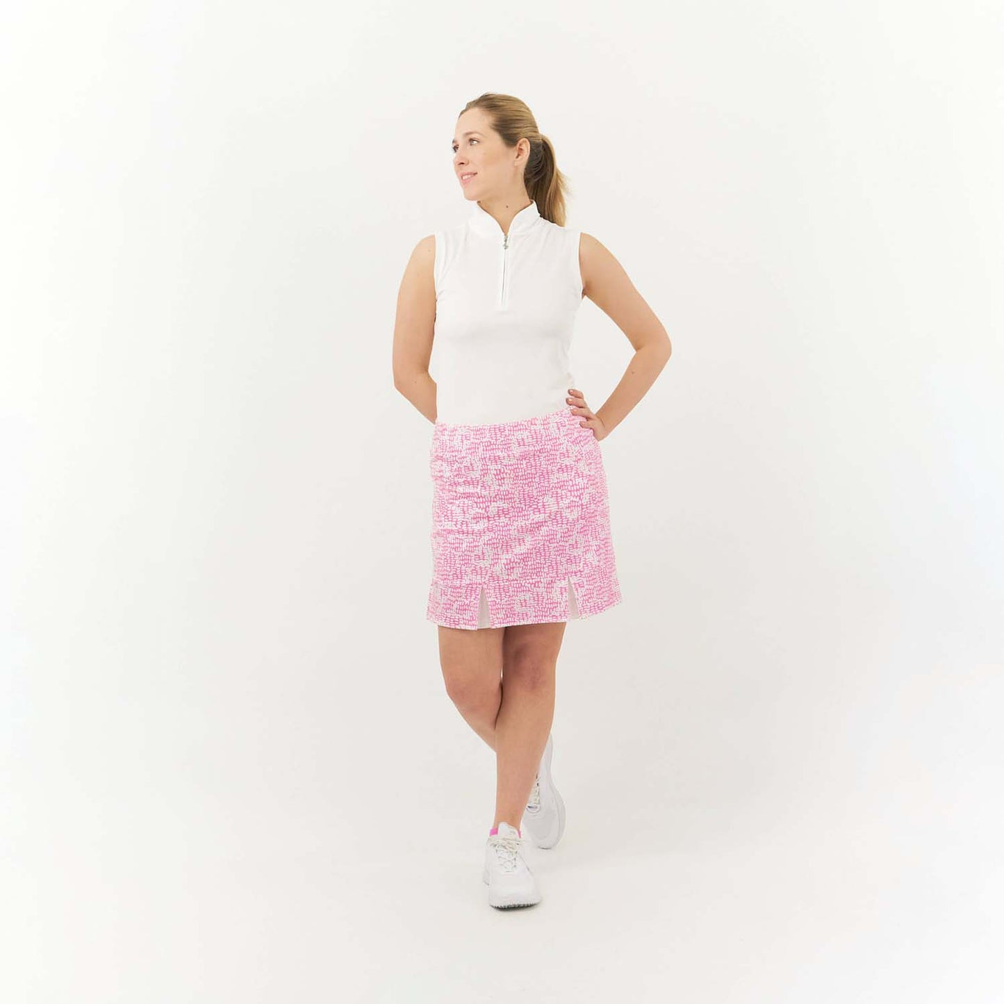 Pure Golf Candy Pebble Pull On Skort