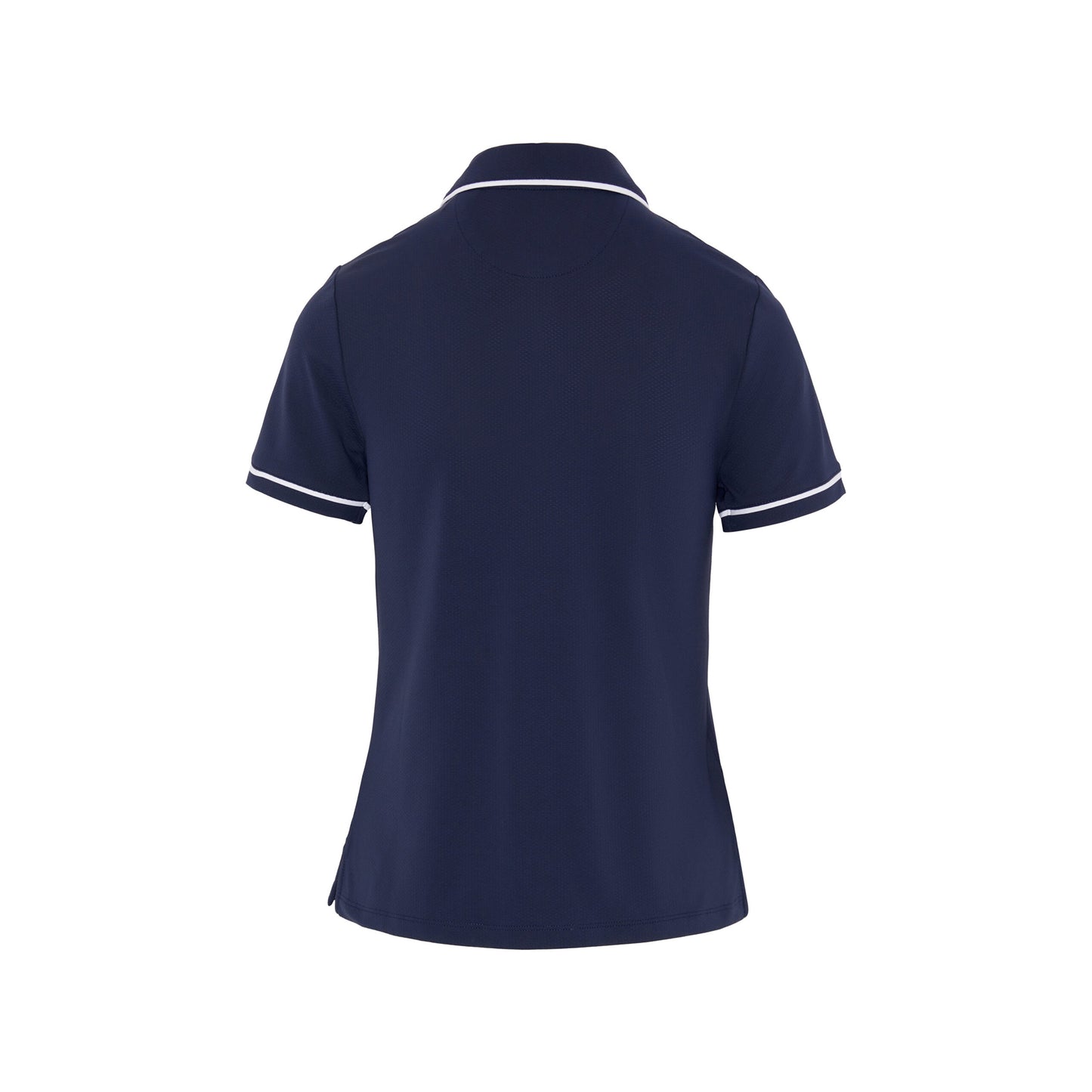 Original Penguin Women's Short Sleeve Polo with Contrast Piping in Navy