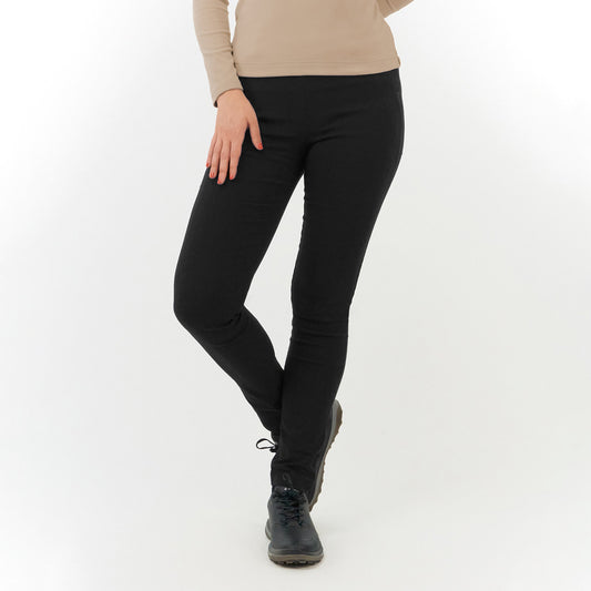 Pure Golf Ladies Pull-On Stretch Trouser in Black